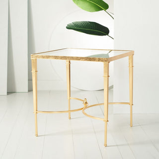 Safavieh Mendez Gold Leaf Accent Table Gold