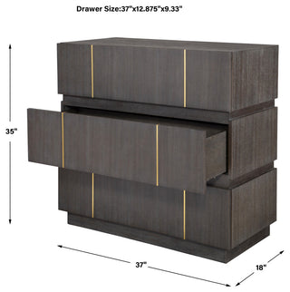 Instructional diagram with labeled drawer measurements (dimensional lines and text).