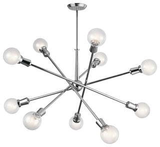Chandelier 10-Light, Chrome