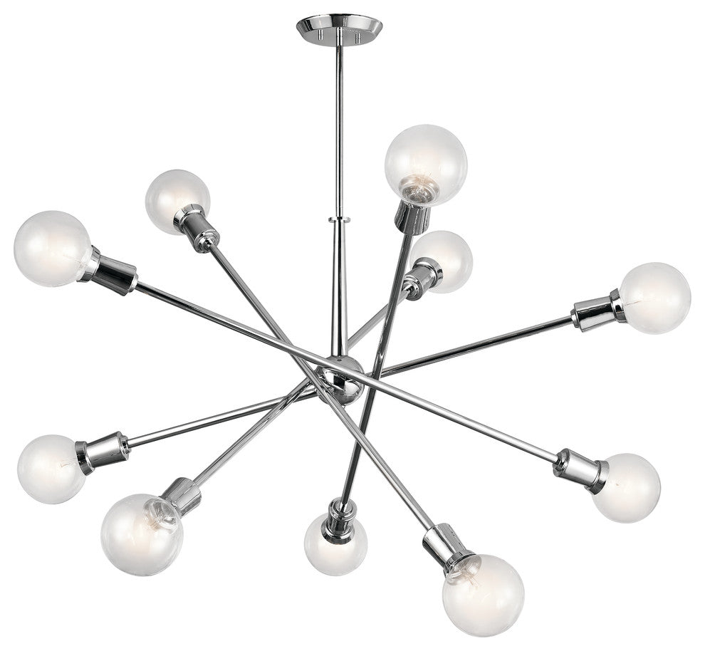 Chandelier 10-Light, Chrome