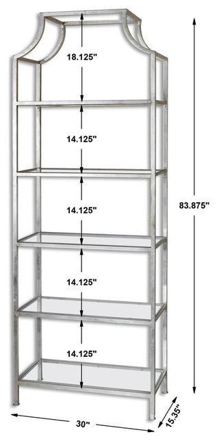 Uttermost Aurelie Silver Etagere