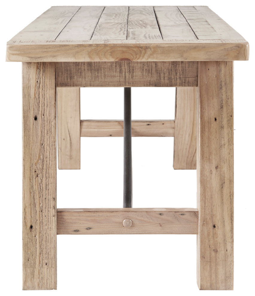 INK+IVY Sonoma Dining Bench, Natural, Natural, 4-Piece Dining Set