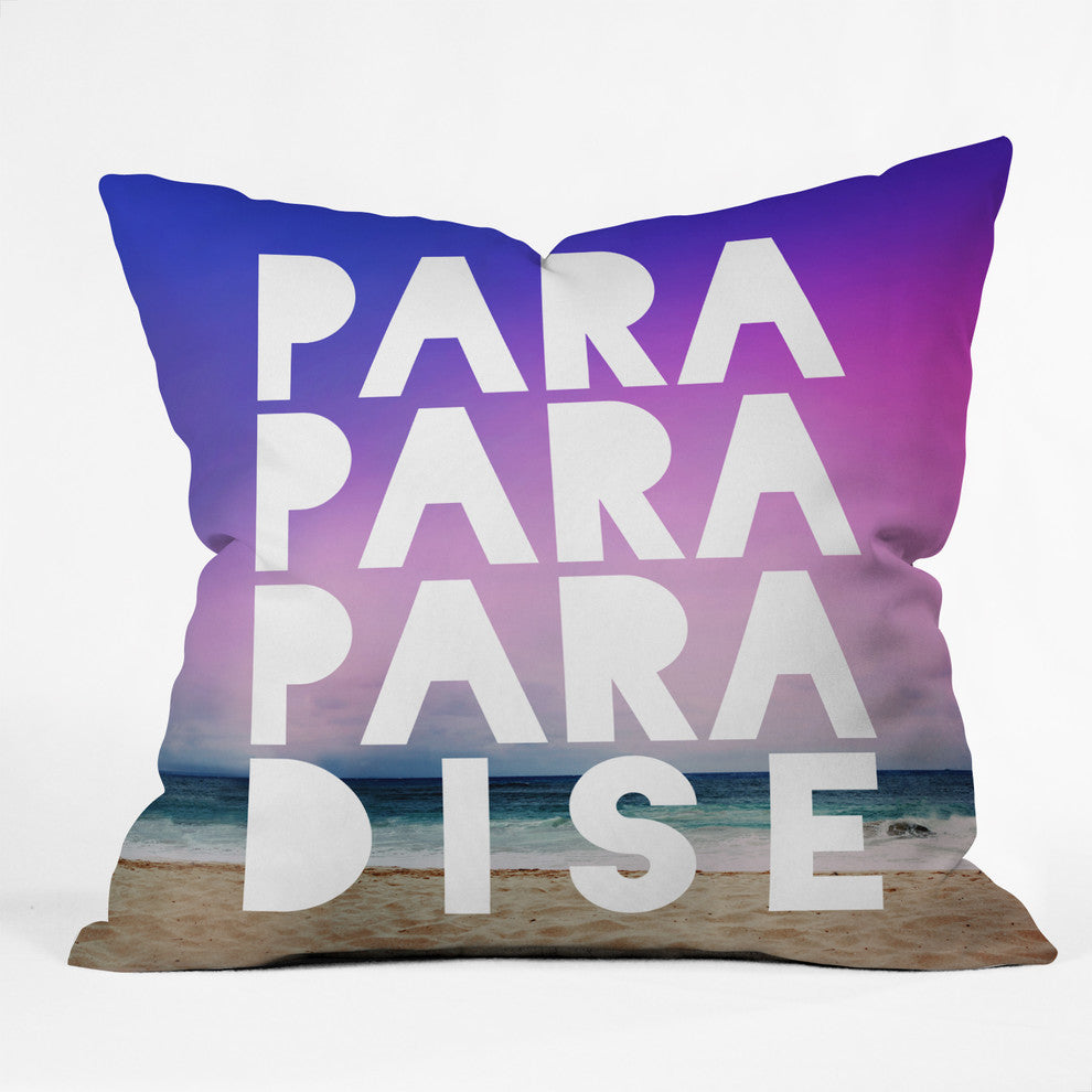 Leah Flores Paradise Outdoor Throw Pillow
