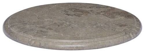 vidaXL Table Top Dining Table Top Replacement for Office Gray Ã˜15.7"x1" Marble