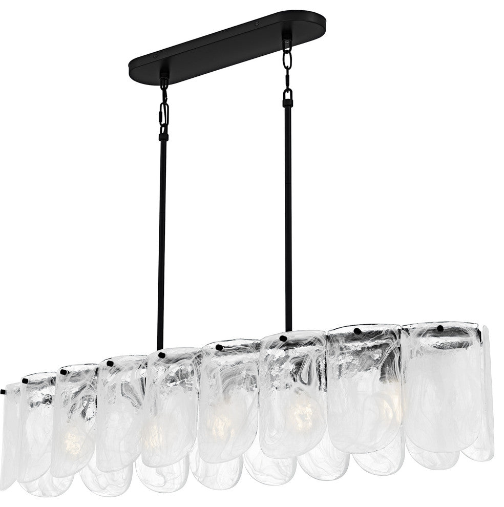 Quoizel CAS543 Cassidy 5 Light 43"W Linear Chandelier - Matte Black