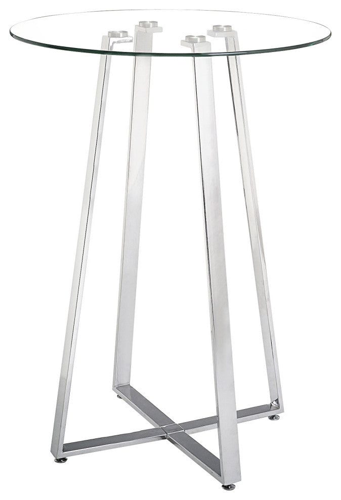 Lemon Drop Bar Table Chrome