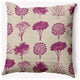 18" x 18" Field of Trees Indoor/Outdoor Polyester Throw Pillow, Dusty Rose