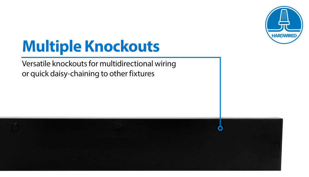 NUC-5 Series Selectable LED Under Cabinet Light, Black, 30