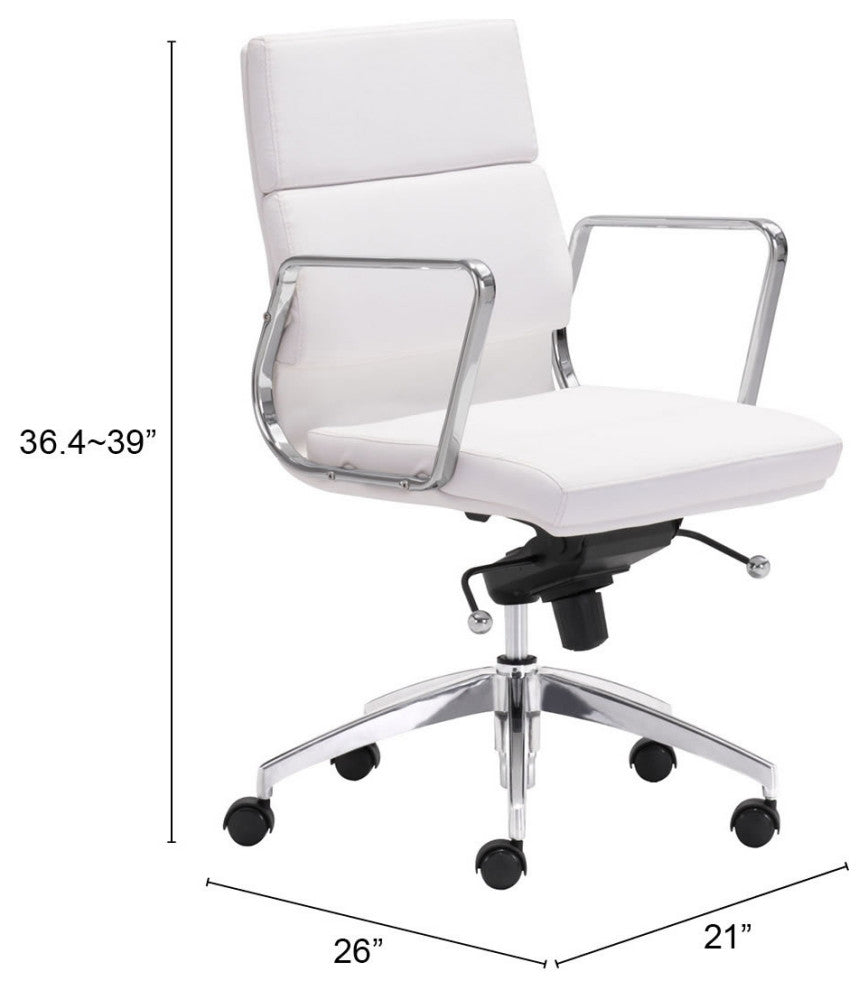 Engineer Low Back Office Chair White