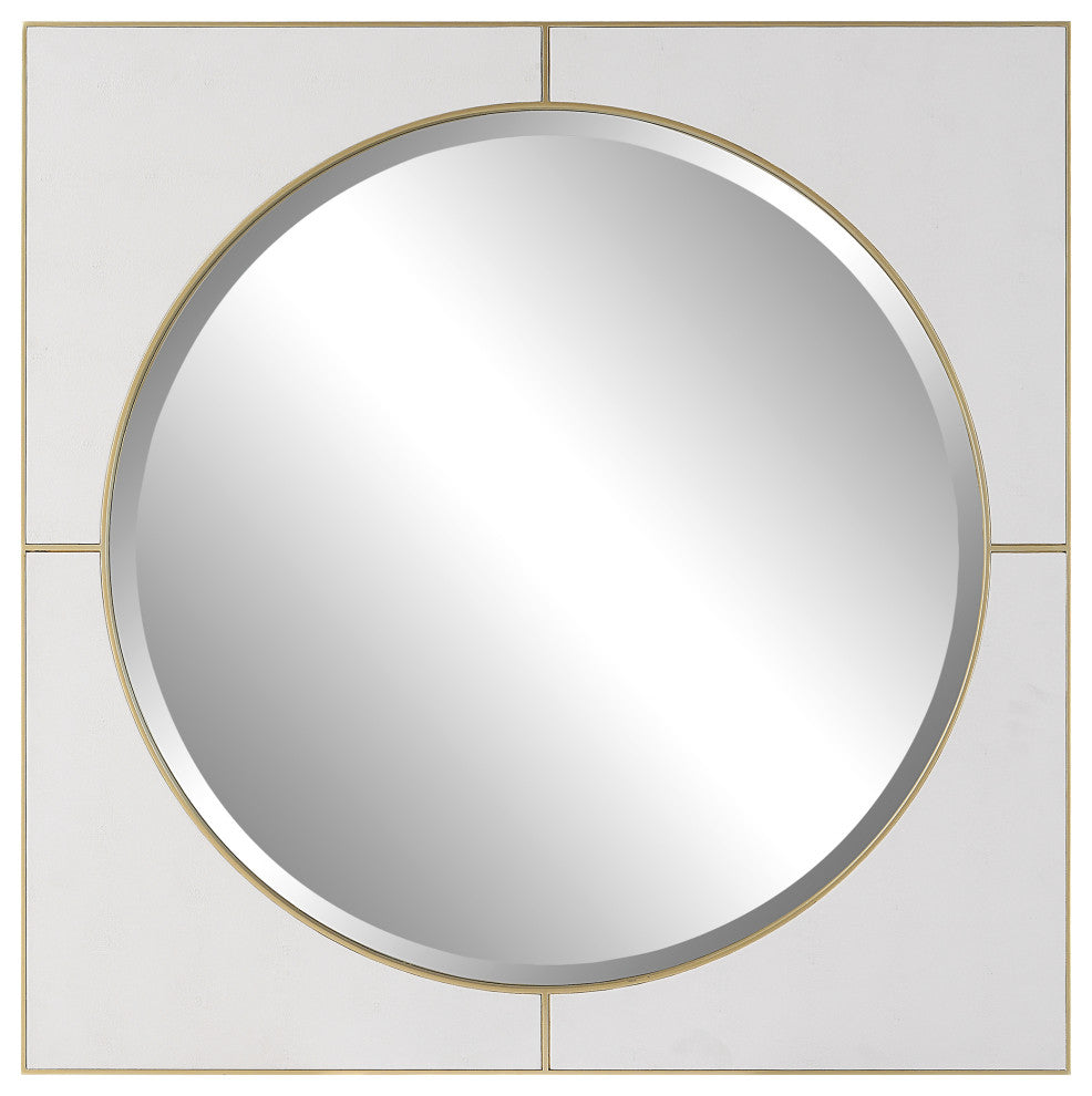 Uttermost 09817 Cyprus White Square Mirror
