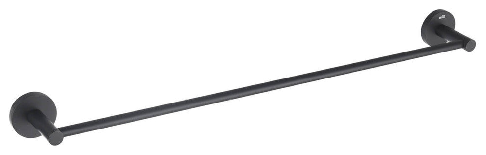 Circular 24" Bathroom Towel Bar KBA1404, Matte Black