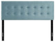 Light Blue Emily King Biscuit Tufted Performance Velvet Headboard