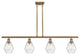 Innovations 516-4I-BB-G654-6-LED 4-Light Island Light, Brushed Brass