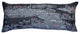 35" Black Amsterdam Nighttime Skyline Lumbar Decorative Pillow