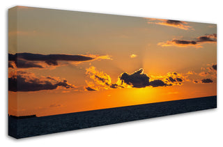 Kurt Shaffer 'Sunset Beauty' Canvas Art, 19"x10"