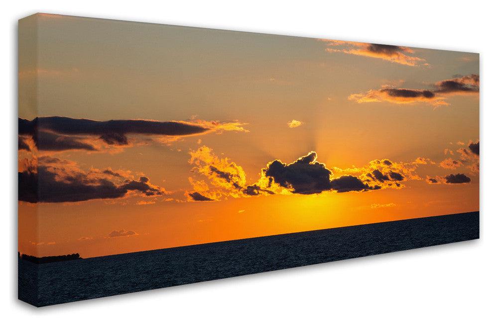 Kurt Shaffer 'Sunset Beauty' Canvas Art, 19"x10"