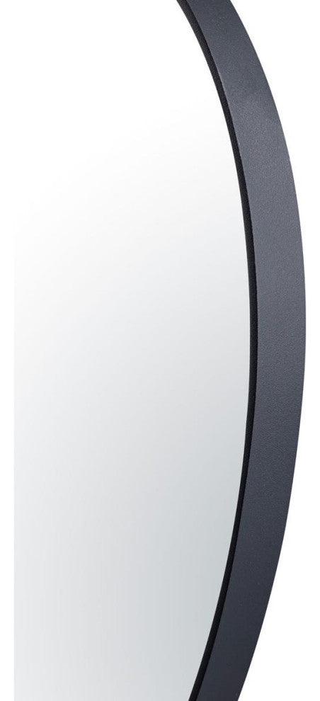 Who Do Ya'' Love Wall Mirror, Black