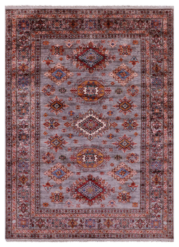 Super Kazak Hand Knotted Wool Rug 5' 8" X 7' 10" Q10256