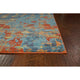 KAS Illusions 6208 Blue/Coral Elements Area Rug, 6'7"x9'6"