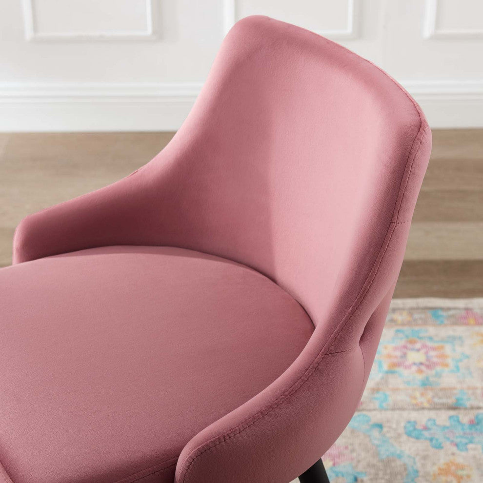 Counter Stool Chair, Set of 2, Velvet, Pink, Modern, Bar Cafe Bistro Restaurant