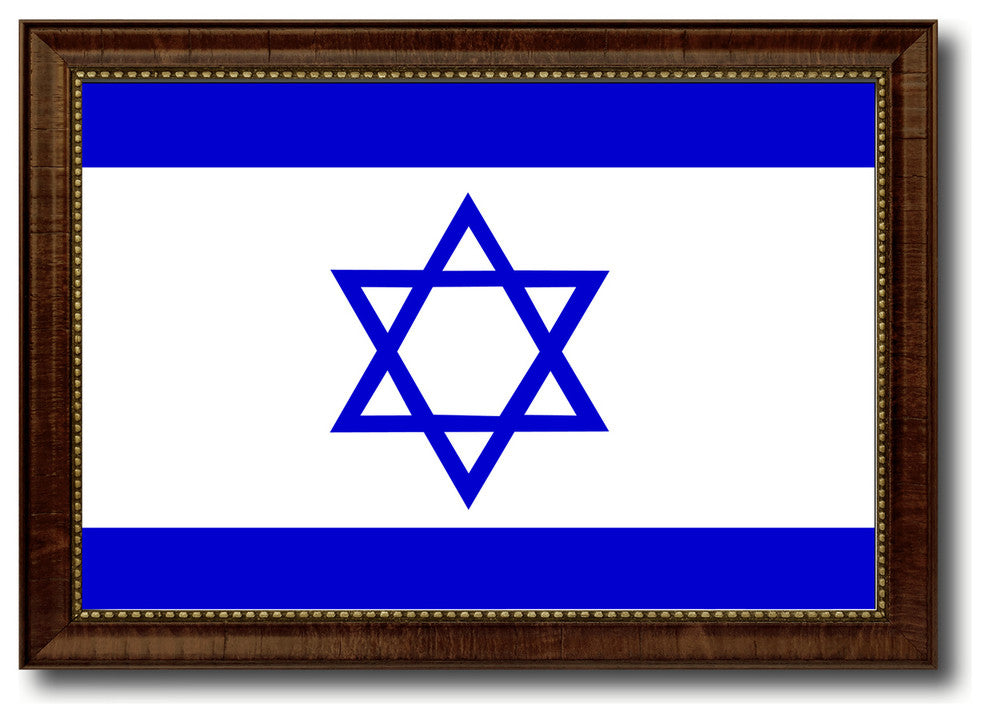 Israel Country Flag Canvas Print, 27"x39"