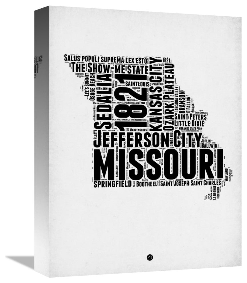 "Missouri Word Cloud 2" Fine Art Print