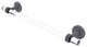 Clearview 24" Towel Bar with Groovy Accents, Matte Gray