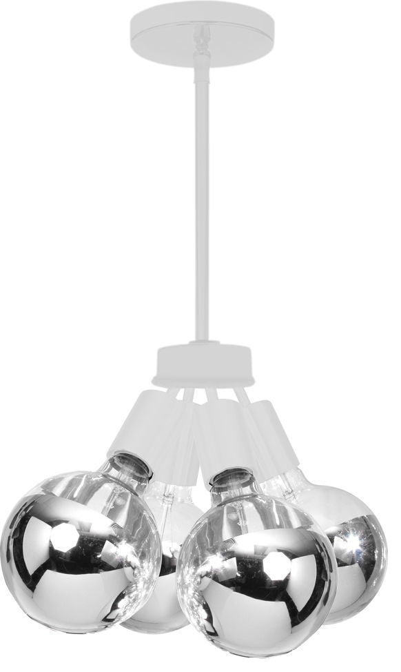 4-Light Pendant, Matte White
