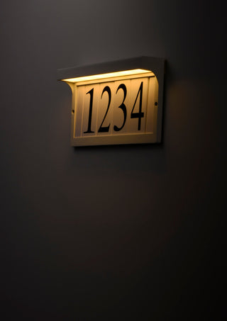 Maxim 53610 13"W LED Outdoor Address Light - Black