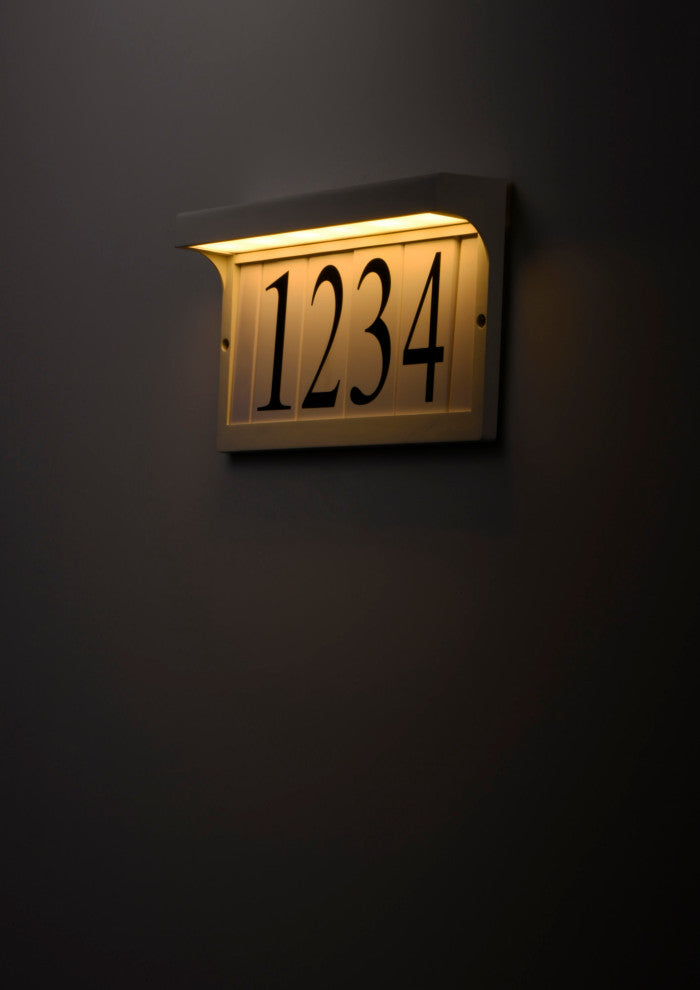 Maxim 53610 13"W LED Outdoor Address Light - Black