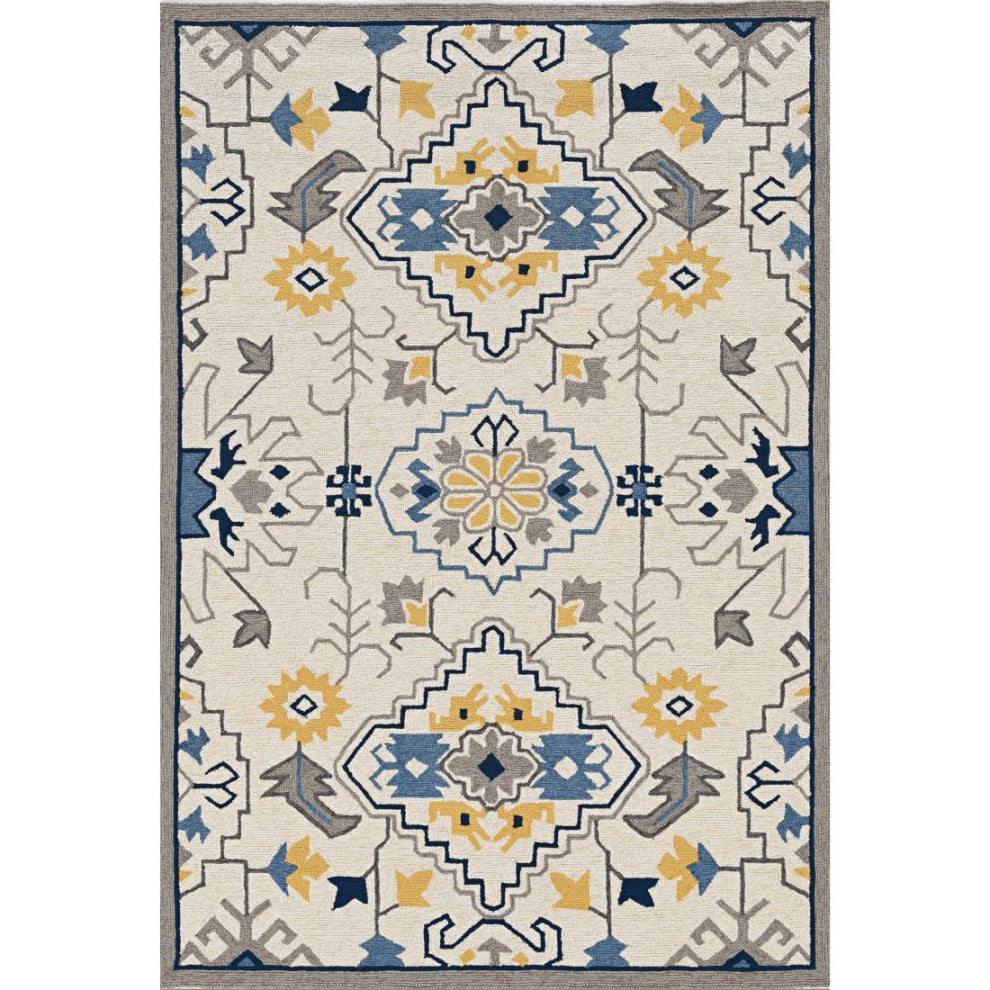KAS Harbor 4205 Ivory Austin Area Rug, 8'x10'
