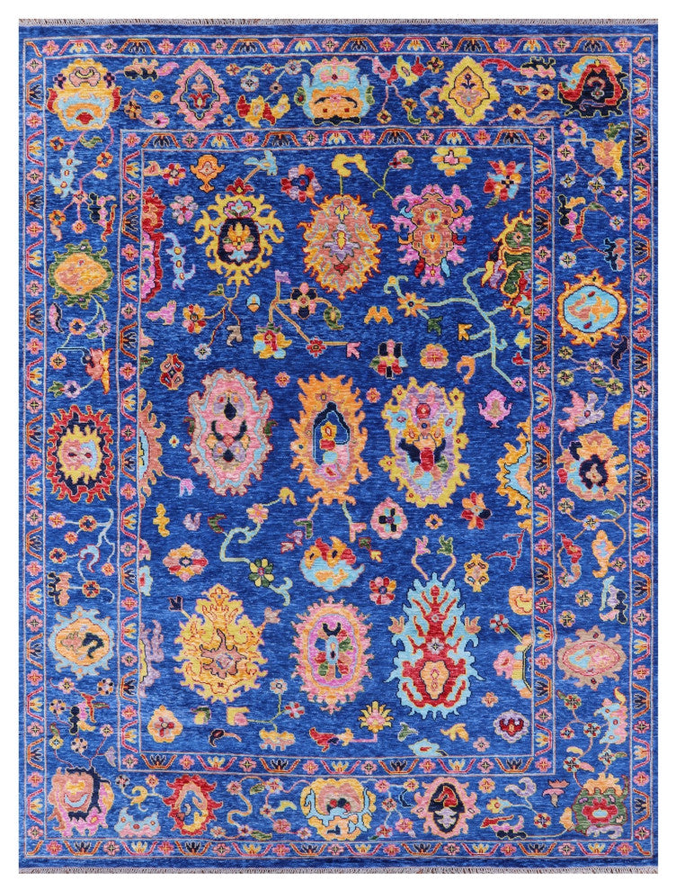 Turkish Oushak Hand Knotted Wool Rug 10' 1" X 13' 6" - Q16094