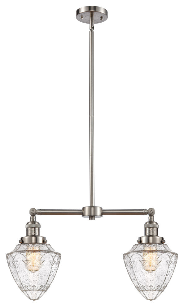 Innovations 209-SN-G664-7-LED 2 Light Island Light, Brushed Satin Nickel