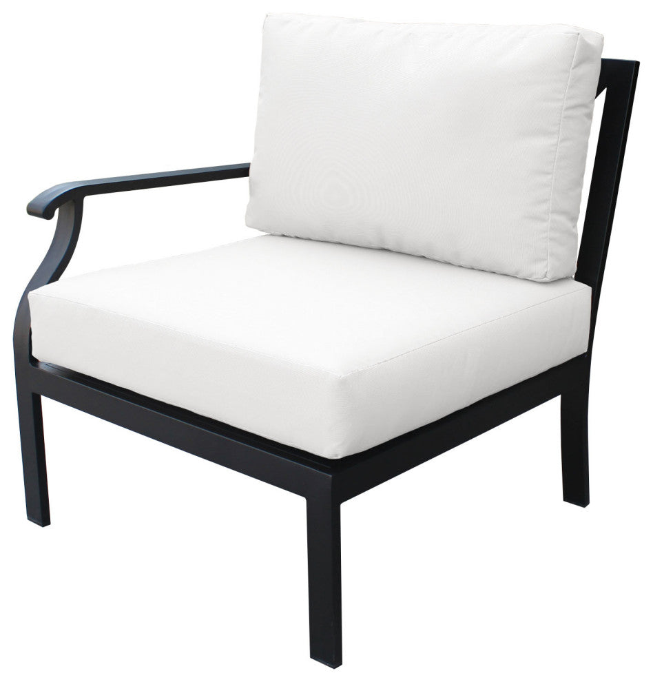 kathy ireland Madison Ave. 10 Piece Aluminum Patio Furniture Set 10c, Alabaster