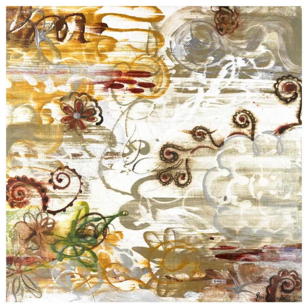 "Nature's Dance" Digital Paper Print by Joan Elan Davis, 22"x22"