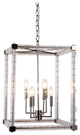 Elegant Lighting Cristal Collection Pendant, Polished Nickel