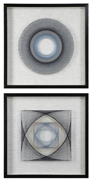 Uttermost String Duet Geometric Art Set of 2, 4111