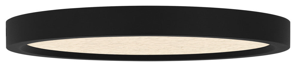 Quoizel OSTC1711 Outskirts 11"W LED Flush Mount Ceiling Fixture - Earth Black