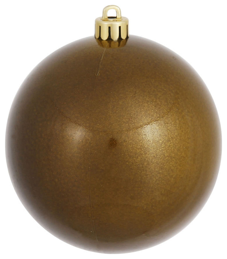 Vickerman N591014Dcv 4" Olive Candy Ball Ornament, 6 Per Bag