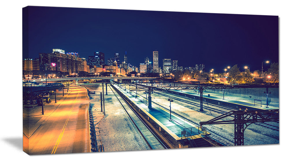 "Welcome in Chicago Highway Traffic" Canvas Print40"x20"