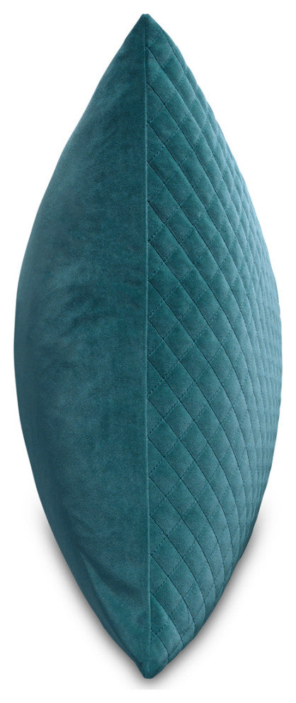 Gemma 21" Velvet Throw Pillow, Set of 2, Juniper