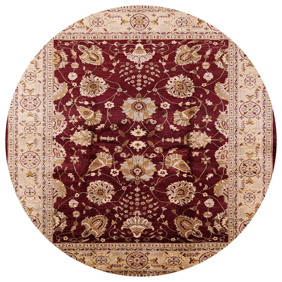 Ahgly Company Indoor Round Mid-Century Modern Area Rugs, 8' Round