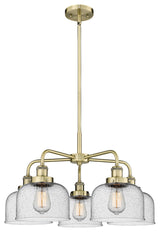 Innovations Cone 5 26" Chandelier Antique Brass