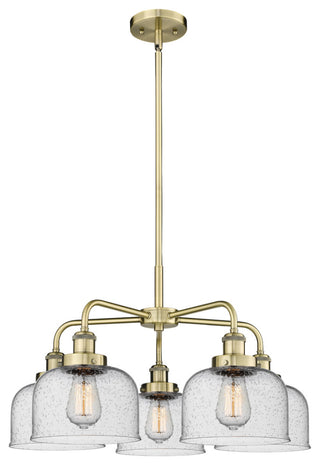 Innovations Cone 5 26" Chandelier Antique Brass