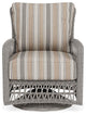 Lloyd Flanders Mackinac Swivel Glider Lounge Chair, Putty, Purveyor Pewter