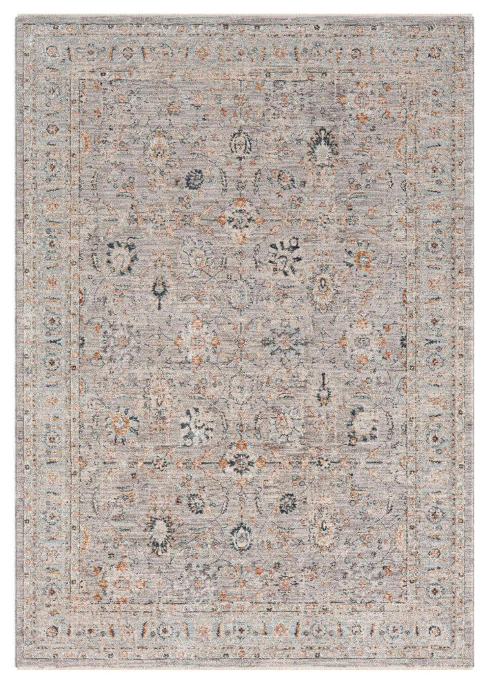 Manor Sarouk Area Rug - Charcoal, 7'10"x10'
