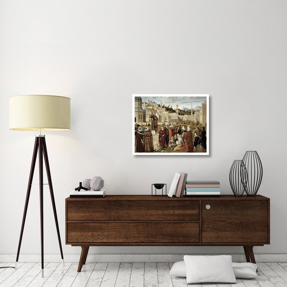 "St. Stephen Preaching at Jerusalem" Print by Vittore Carpaccio, 32"x25"