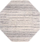 Unique Loom Oasis Calm Area Rug, Cream, 7' 0 X 7' 0 Octagon