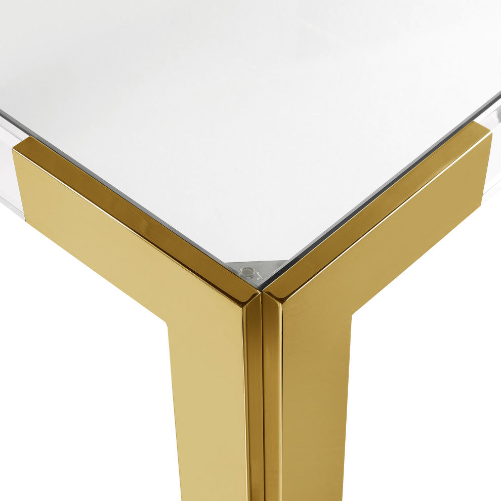 Casper Dining Table, Gold