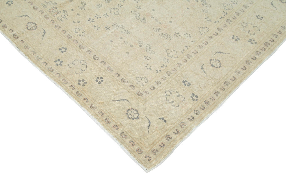 Rug N Carpet - Handwoven Oriental 6' 7'' x 9' 7'' Distressed Area Rug